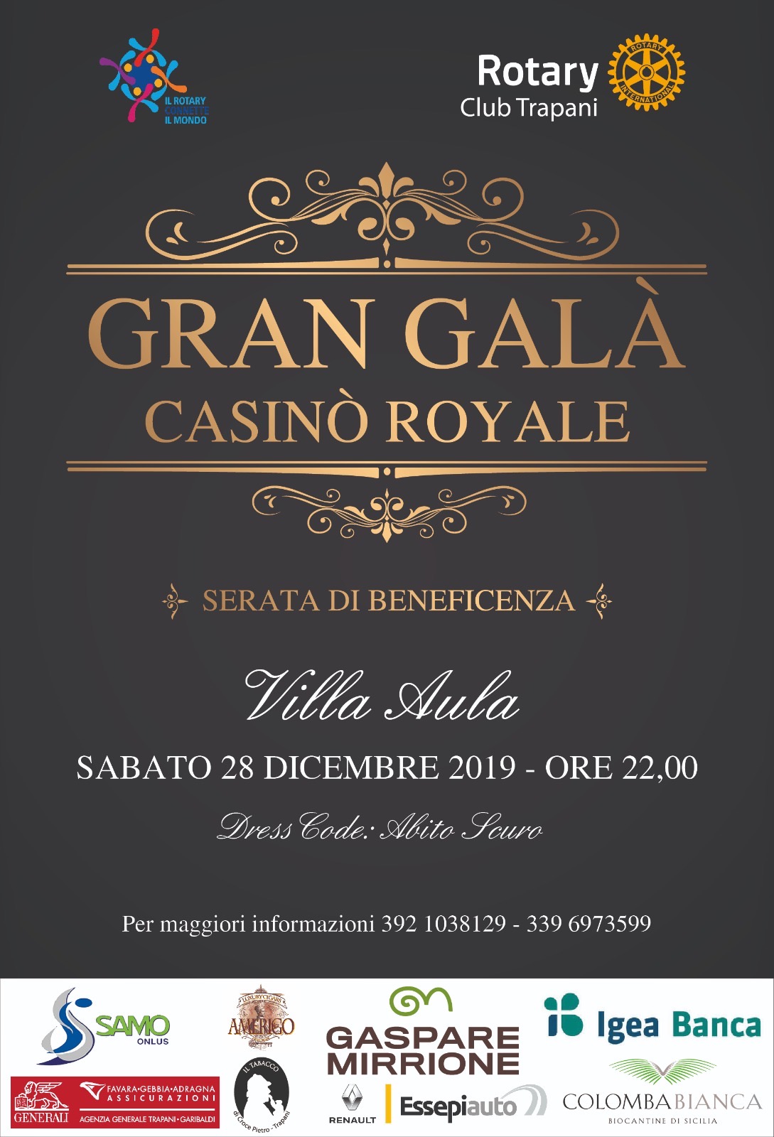 Serata di Beneficenza – “Gran Galà Casinò Royale”