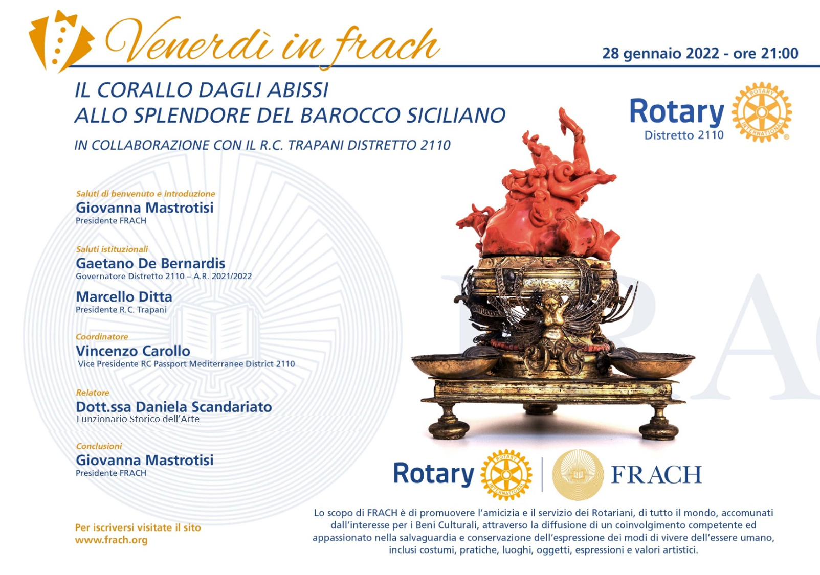 Venerdì in frach – Il corallo dagli abissi allo splendore del barocco siciliano