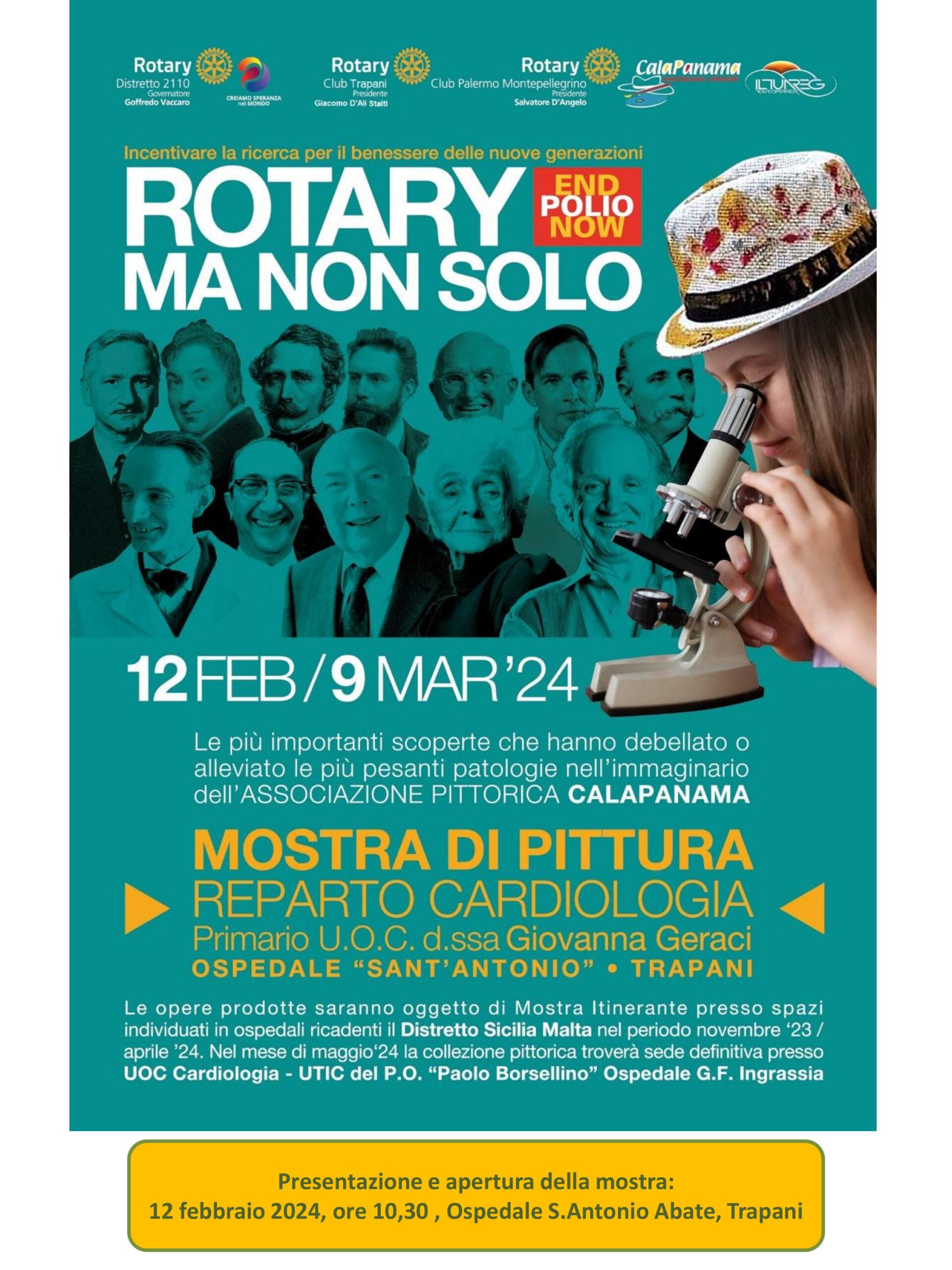 Mostra di pittura reparto di cardiologia di Trapani