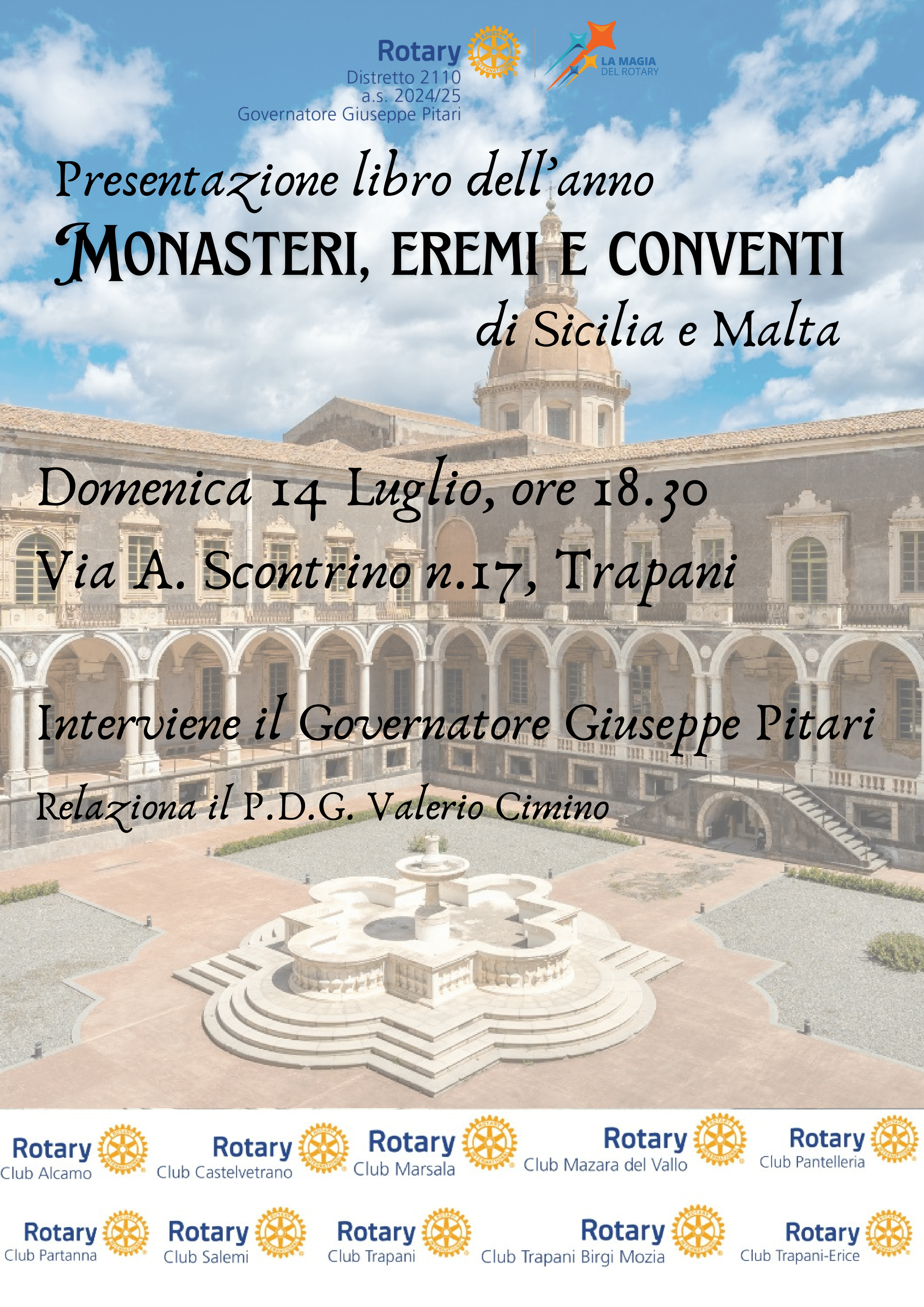 Presentazione del libro “Monasteri, Eremi E Conventi Di Sicilia e Malta”